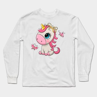 Cute Unicorn Long Sleeve T-Shirt